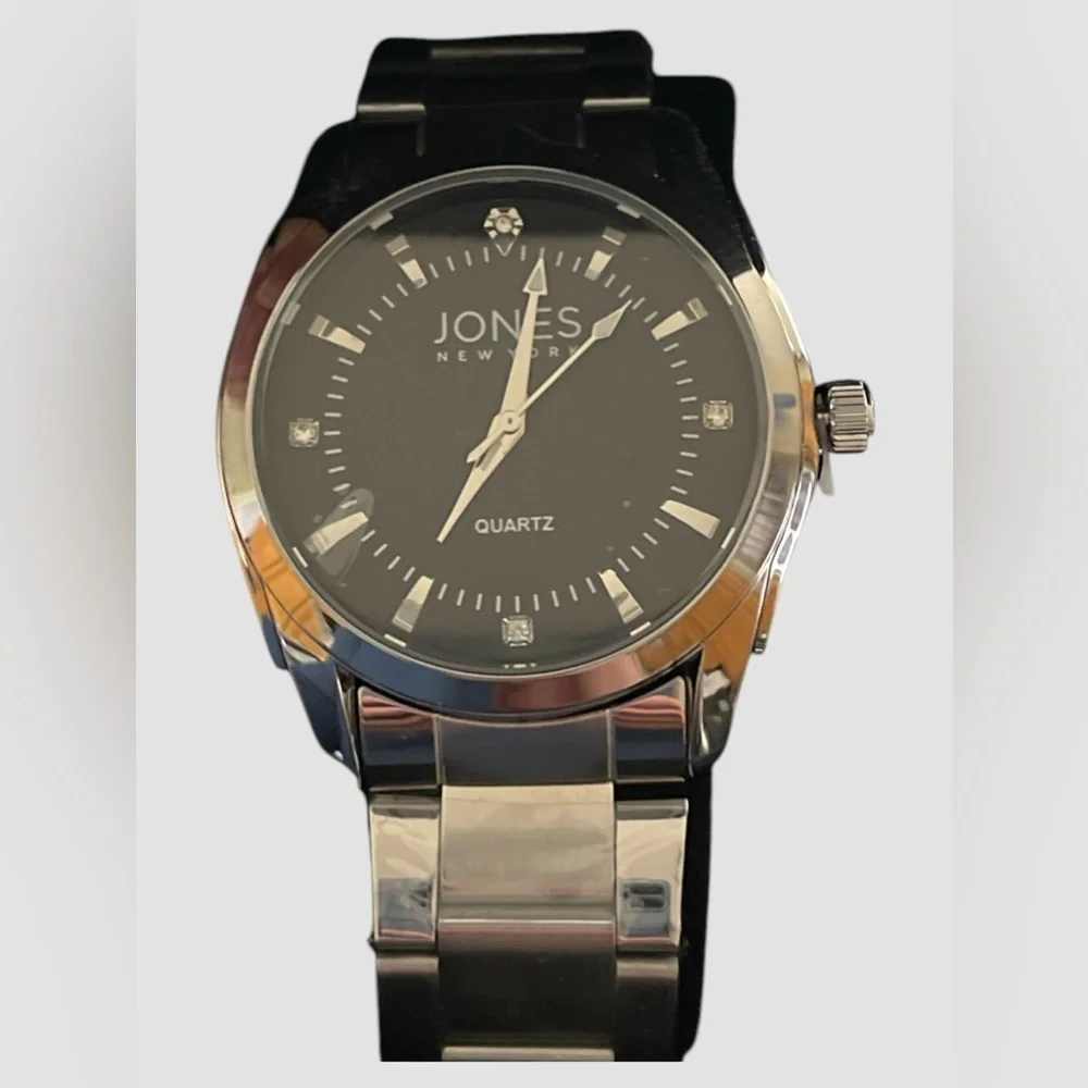 Jones New York Anna Matching Watch His & Her Set New In Box Stainless Steel Gift